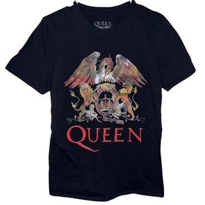 Queen Classic Crest Official Merchandise Rock Off Cotton T-shirt Size Small